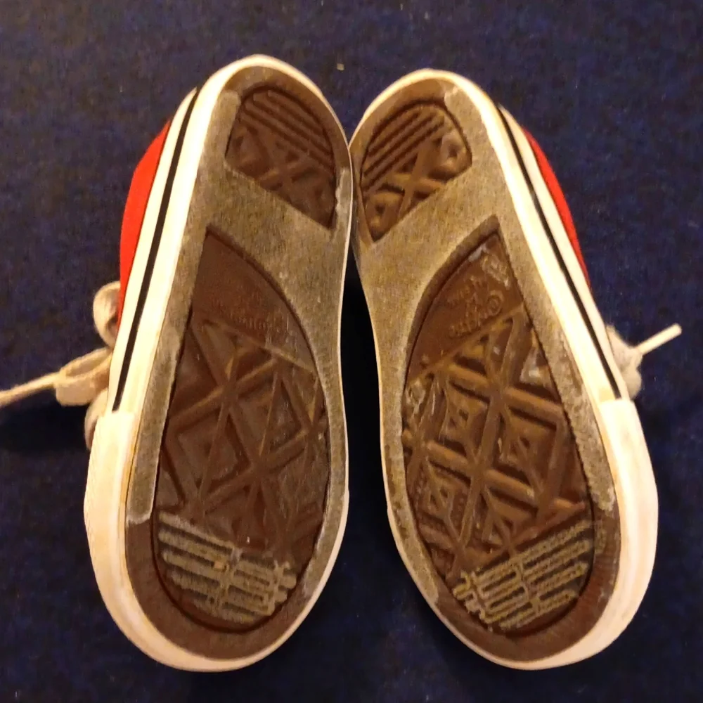 Converse Kids Red Canvas Sneakers